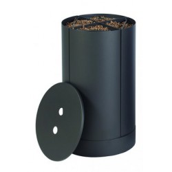 Fractio Opslagtank voor houtpellets Frosted Black Dixneuf design