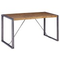 Pequena mesa de madeira e Metal 140 x 60 KosyForm