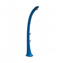 Ducha solar Cobra - azul de 32L con patas de enjuague Formidra