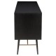 Low in black with Metal Black Roma KosyForm feet Oak veneer furniture