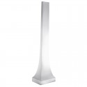 Obelisco de Heliosa blanco brillante apoyo