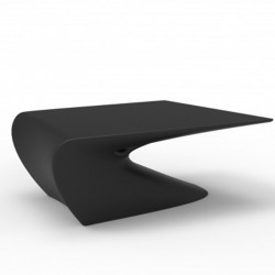 Low table design wing Vondom black Matt