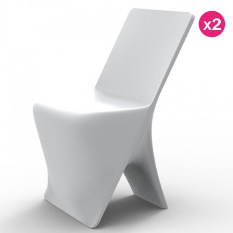 Set di 2 sedie VONDOM design SLOO bianco