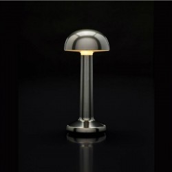 Table Light Imagilights Led Wireless Collection Moments Lava Grey Dome
