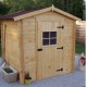 Garden Shelter Solid Wood Habrita 3.08 sqm with floor and 20mm