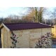 Garden Shelter Solid Wood Habrita 6.45 m2 and Steel Roof
