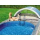 Rifugio per piscina in alluminio e policarbonato 514 x 1066 x 178