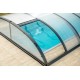 Abrigo de piscinas em Alumínio Antracito e Policarbonato 390 x 642 x 75
