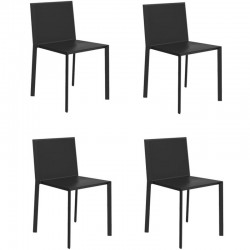 Lot de 4 chaises Vondom Quartz noir