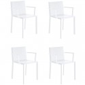 Set van 4 witte Vondom Quartz fauteuils