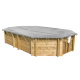 Cubierta de invierno piscinas de madera octogonal alargadas OCTO Plus 640