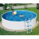 Schwimmbad Azuro Round weiß reversibel weiß 360x90