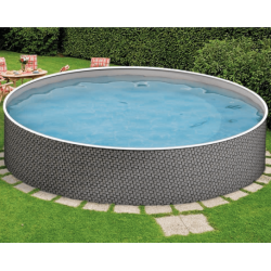 Swimming pool Azuro Round rattan style 360x120
