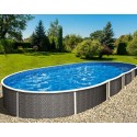Pool Azuro oval Rattan Stil 5,5x3,7x1,2