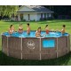 Pool Swing Elite Round Design rattan 457x122 com orifício