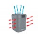 Poolex Q-Line 7 bomba de calor vertical para bacias de 30 a 40 m3