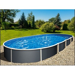 Pool Azuro oval Graphit 5,5x3,7x1,2