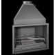 Ferlux houtkachel met Forno 60 oven in 16kW staal met glas