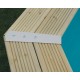 Piscina in legno Ubbink Azura 430x300 H126cm Fodera Beige