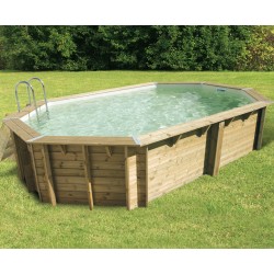 Pool Holz Ubbink Azura 610x400 H120cm Beige Liner