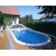 Piscina ovale Ibiza Azuro 10x416 H150 con filtro a sabbia