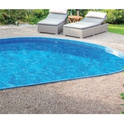Oval pool Ibiza Azuro 11mx5m H150 blue liner