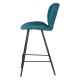 Set mit 2 Stühlen Arbeitsplatte Ania Blau Stoff Basismetall VeryForma