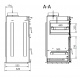 Ferlux Pratic 80 Einbau-Stahlofengrill mit Glastüren