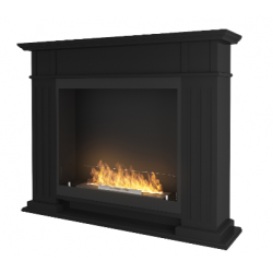 Infire Inportal1 Bioethanol Fireplace Black with 1 Window