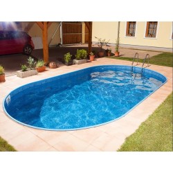 Azuro Ibiza Ovaler Pool 320x525H150 mit Sandfilter
